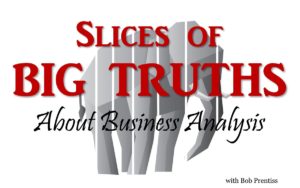 Slices of Big Truths about Business Analysts