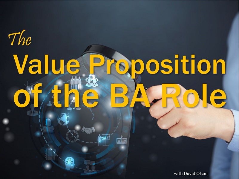 MBA114: Value Proposition of the BA Role
