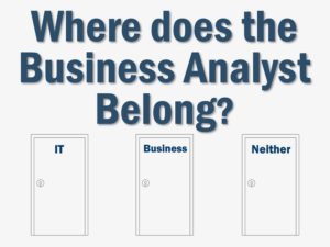 Where should the Business Analyst reside in an organization?