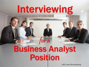 Interviewing for a Business Analyst Position