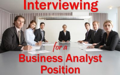 MBA131: Interviewing for a Business Analyst Position