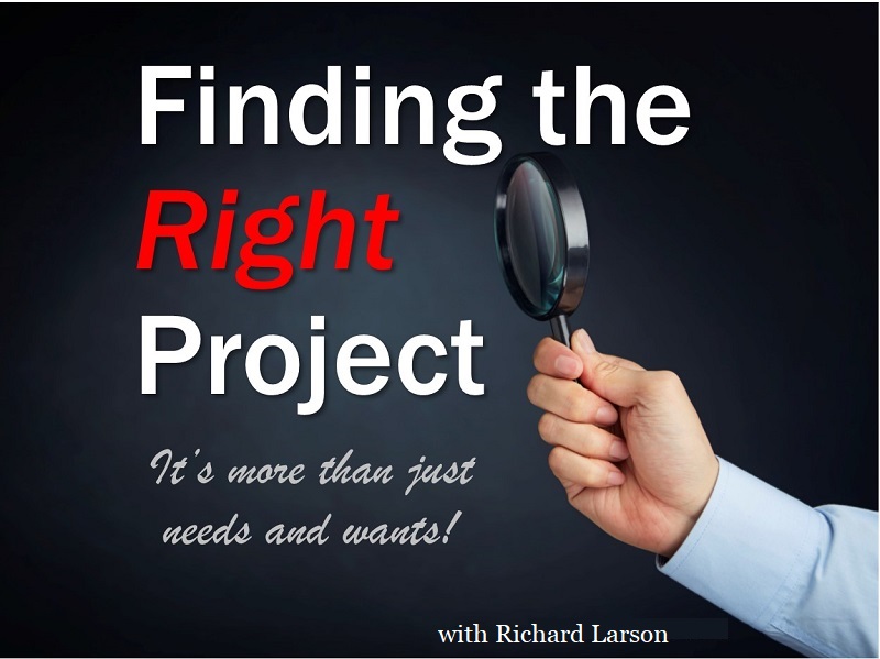 Finding the right project